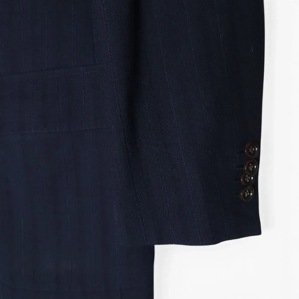 J. Crew Men's 40R Wool Sport Coat Blazer Blue Unstructured Half Lined SAMPLE